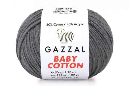 Gazzal Baby Cotton серый-(3450)+